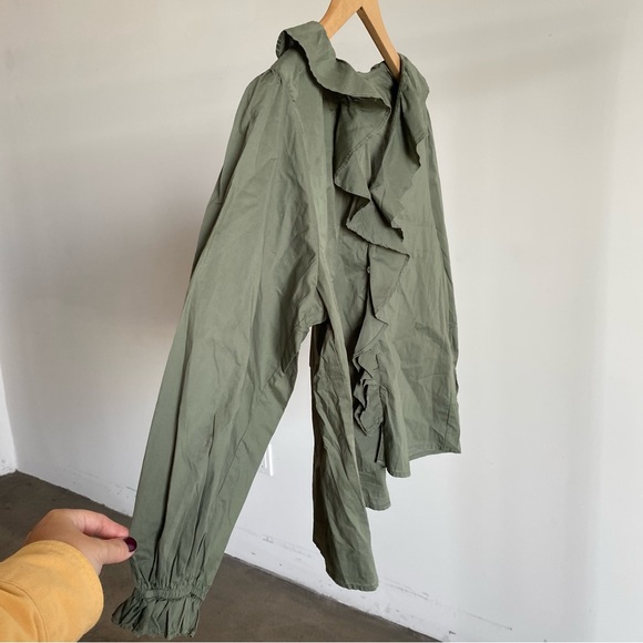 $207 New Green Velvet by Graham & Spencer “Cinthia” Cotton Blouse Sz Small - Picture 6 of 13